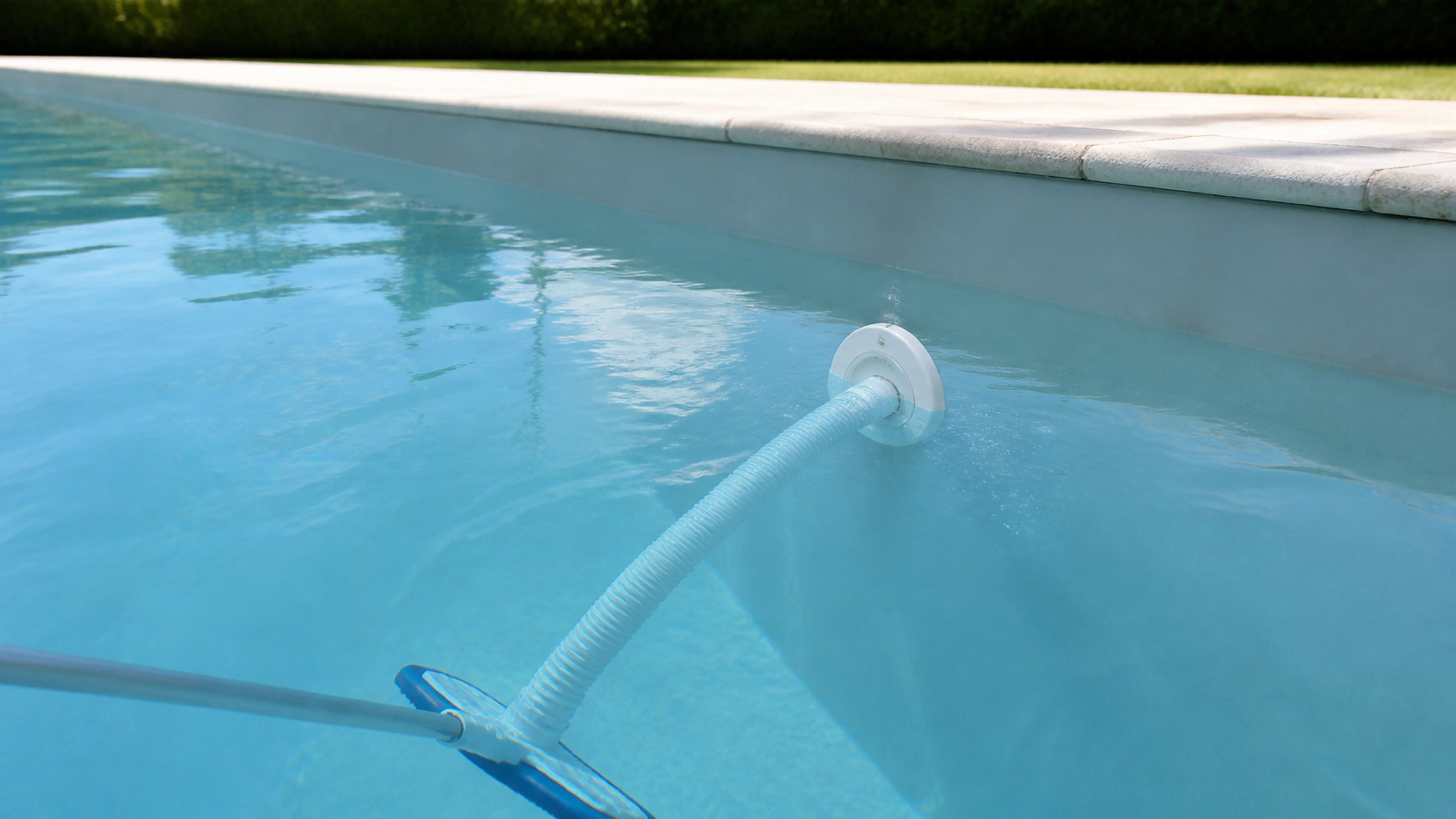 Illustration éditoriale pour l’article « Le fonctionnement de la prise balai piscine en détail »