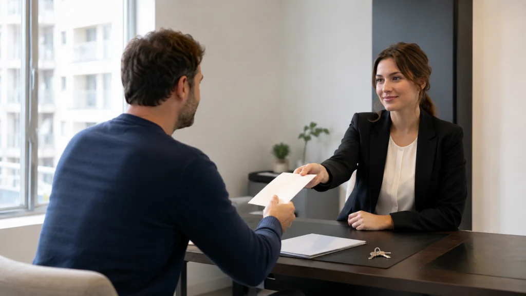 Illustration éditoriale pour l’article « Agence immobilière : versement du loyer au propriétaire »